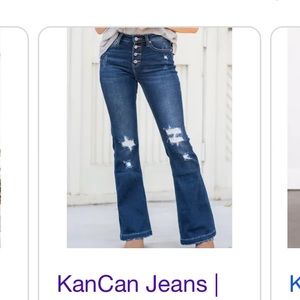 Kancan Jeans Mid rise flare jean NWT